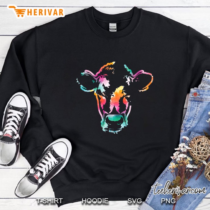 Cow Head Watercolor Sweatshirt