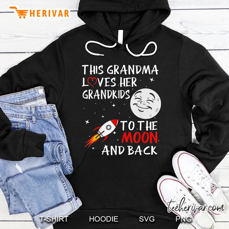 This Grandma Loves Her Grandkids To The Moon And Back Hoodie