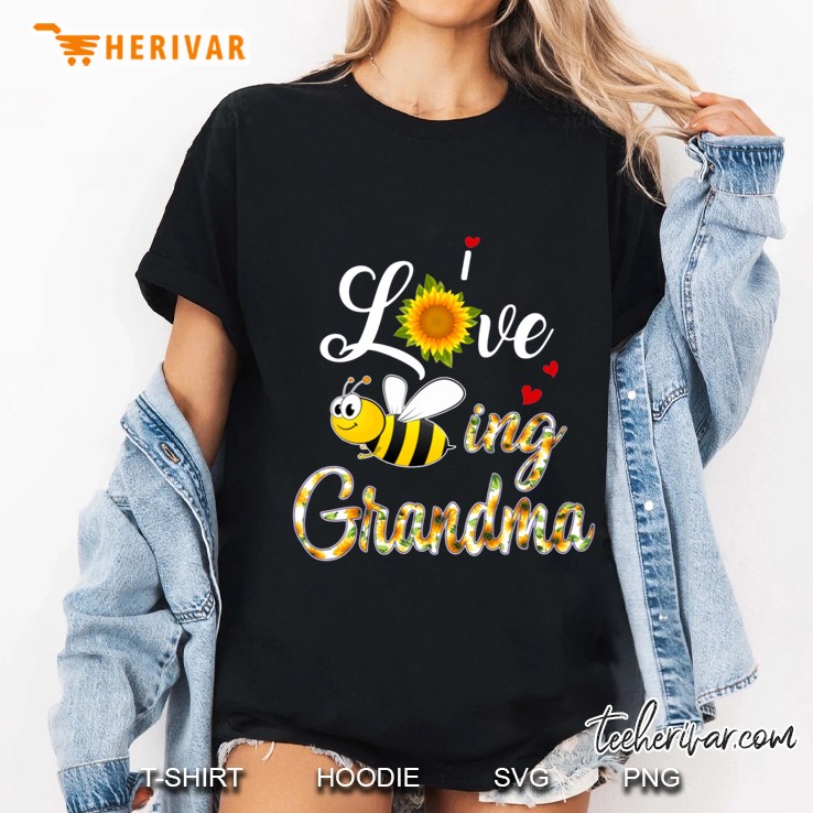 Love Bee-ing Grandma Sunflower Version Ladies Tee