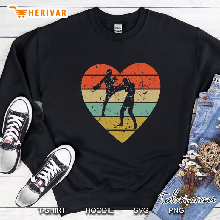 Muay Thai Heart Vintage Sweatshirt