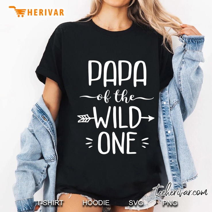 Papa Of The Wild One Ladies Tee