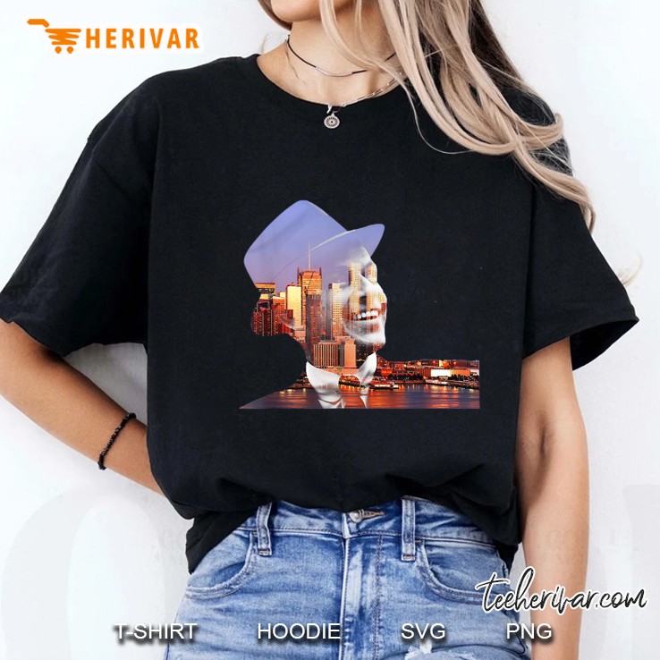 Frank Sinatra Sunset Silhouette Ladies Tee