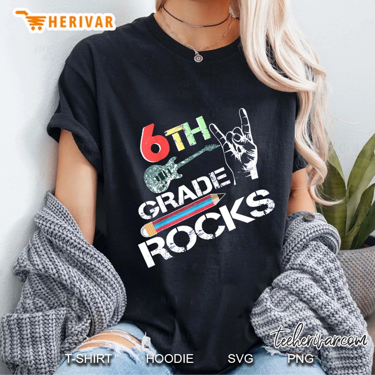 6th Grade Rocks Vintage Version Ladies Tee