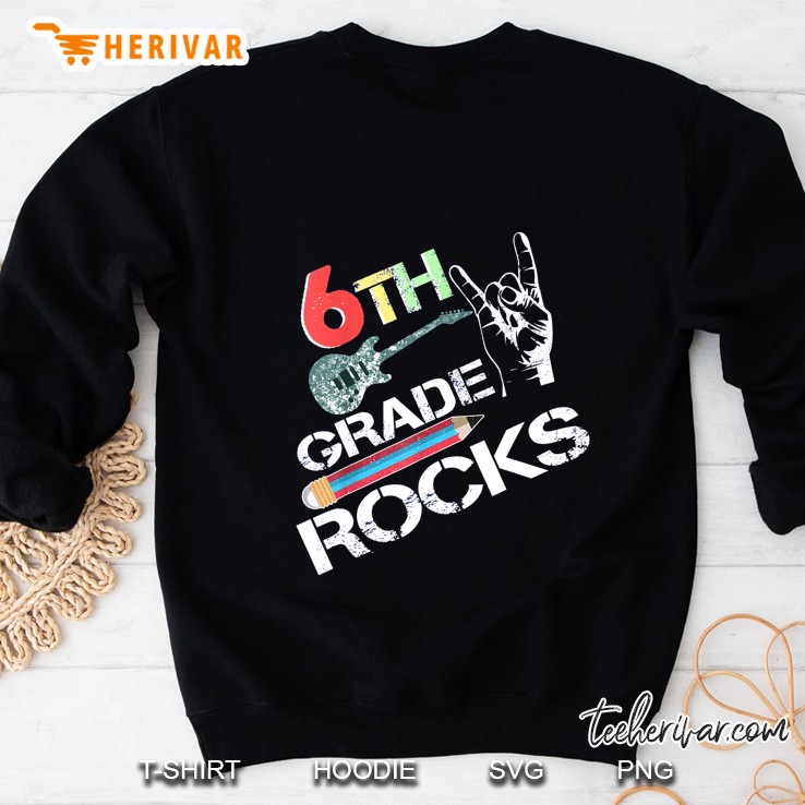 6th Grade Rocks Vintage Version Sweatshirt
