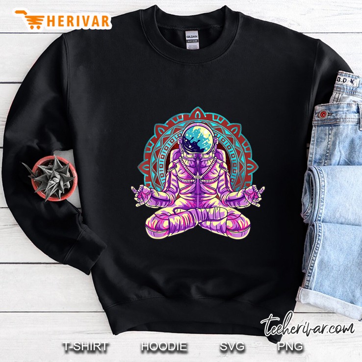 Astronaut Yoga Mandala Sweatshirt