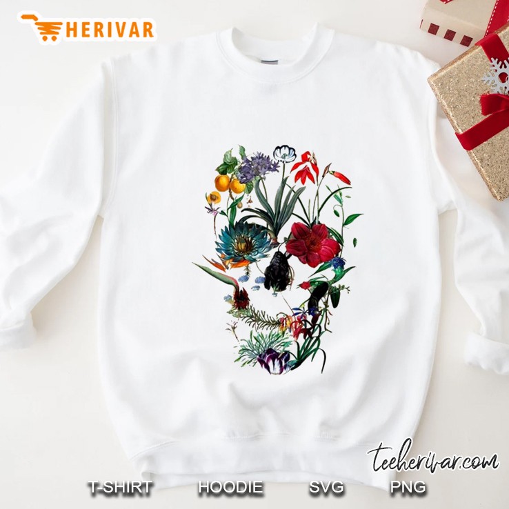 Skull Floral Art Sweatshirt