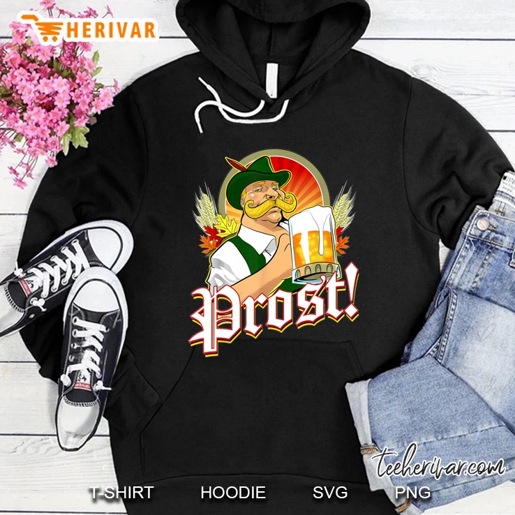 Prost German Man With Beer Mug Version Hoodie