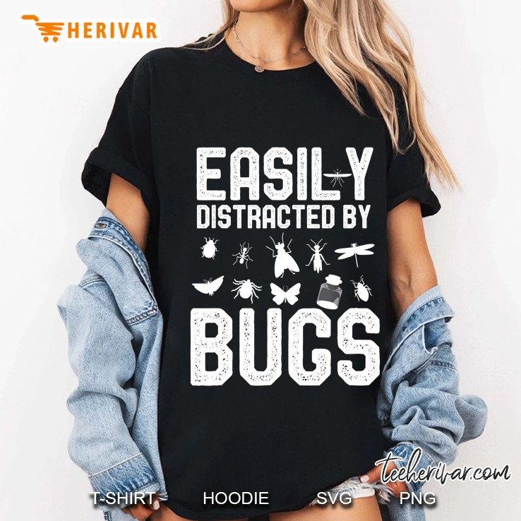 Easily Distracted By Bugs Ladies Tee