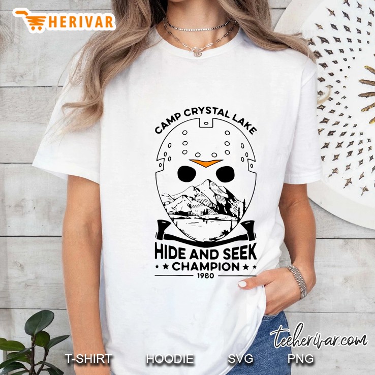 Camp Crystal Lake Hide And Seek Champion 1980 Halloween Version Ladies Tee