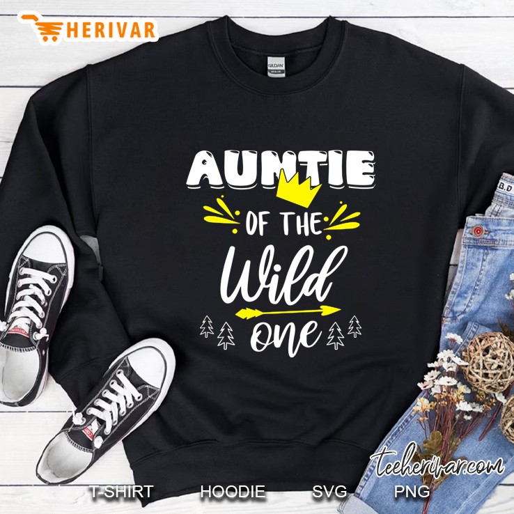 Auntie Of The Wild One Sweatshirt