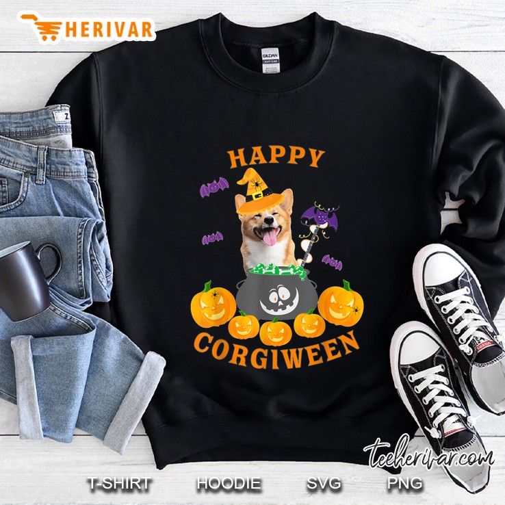 Happy Corgiween Halloween Sweatshirt