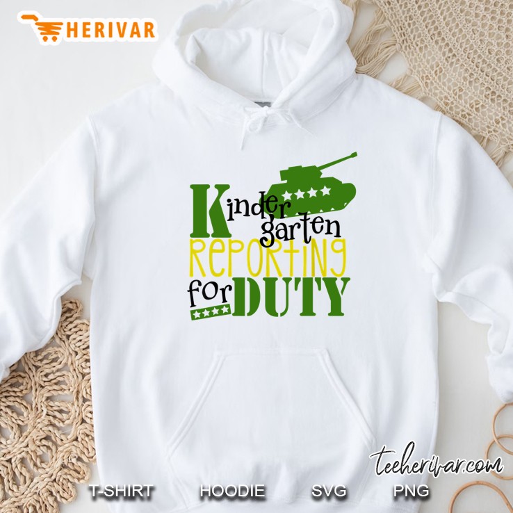Kindergarten Reporting For Duty Tank Version Hoodie