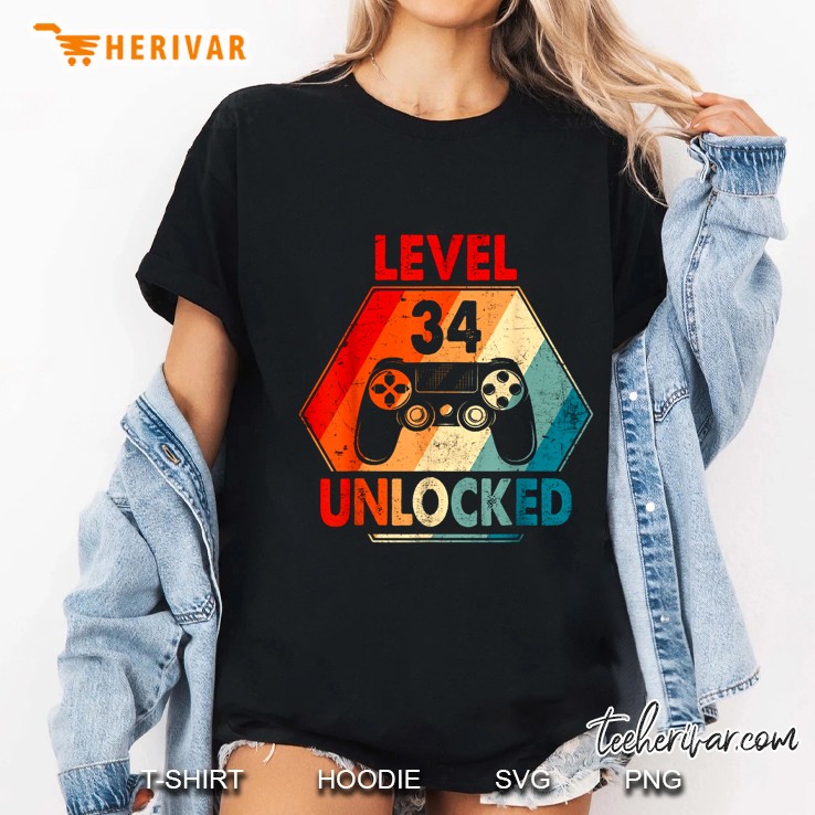 Level 34 Unlocked Vintage Version Ladies Tee