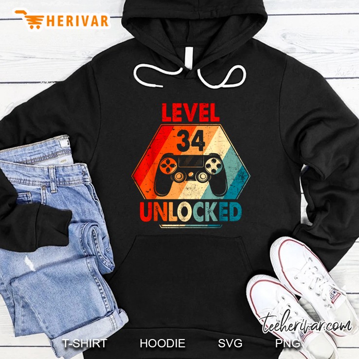 Level 34 Unlocked Vintage Version Hoodie