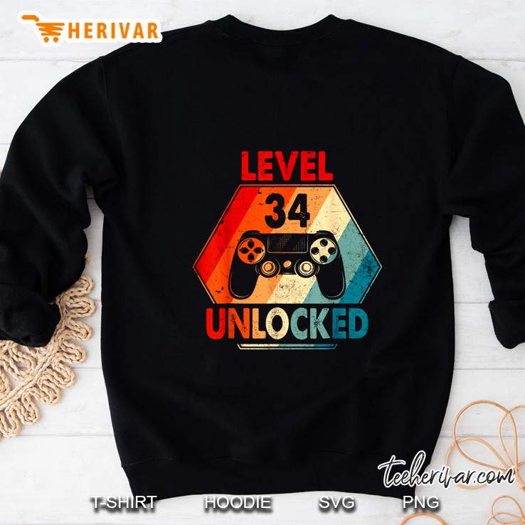 Level 34 Unlocked Vintage Version Sweatshirt