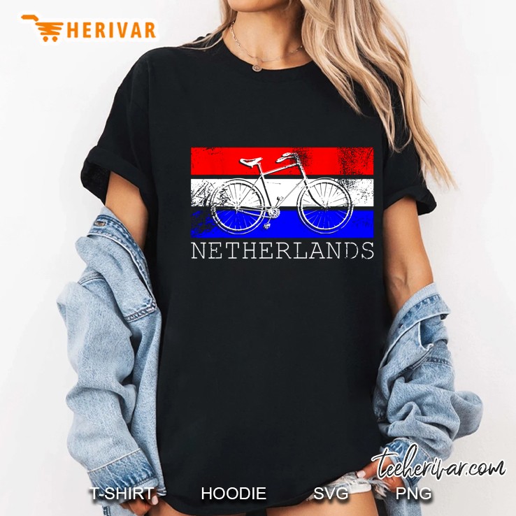 Netherlands Flag Cycling Version Ladies Tee