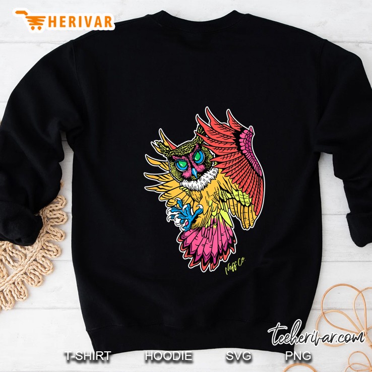 Coloful Horned Owl Sweatshirt