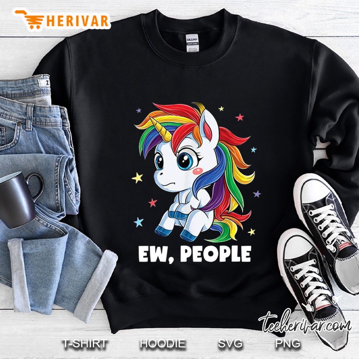 Ew People Unicorn Back Version Sweatshirt