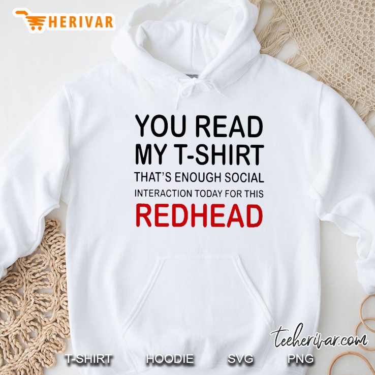 You Read My T-Shirt That