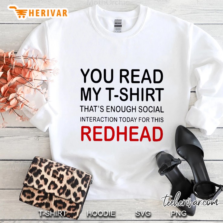 You Read My T-Shirt That
