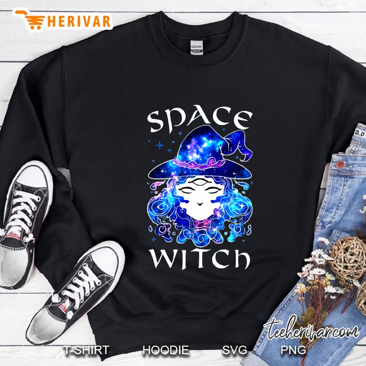 Space Witch Halloween Sweatshirt