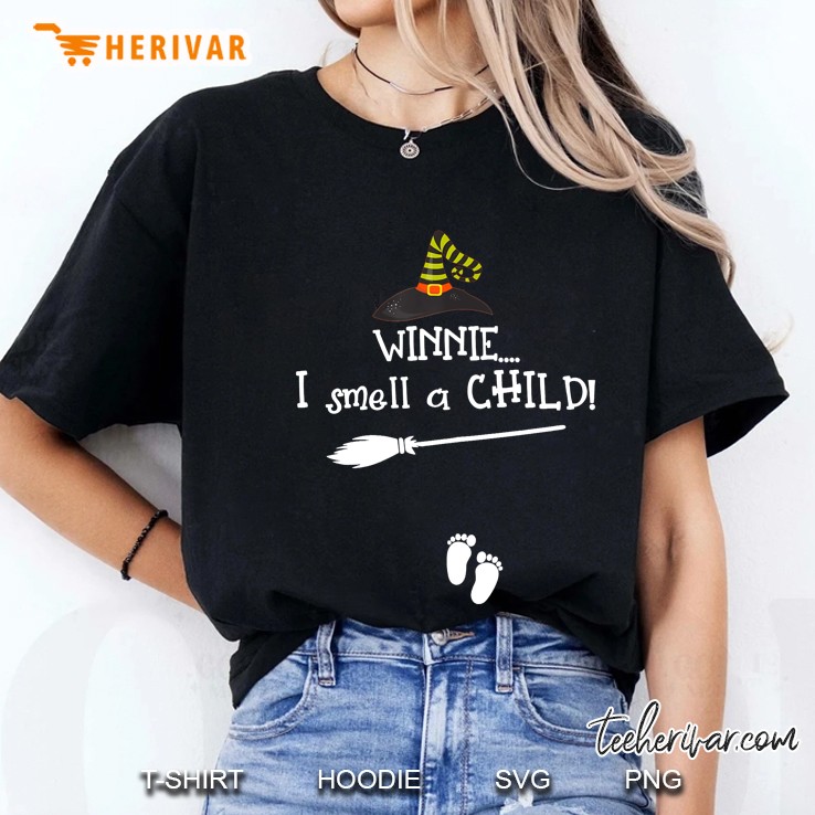 Winnie I Smell A Child Halloween Version2 Ladies Tee