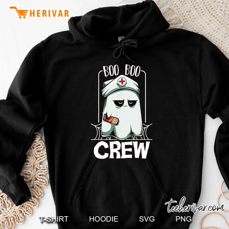 Boo Boo Crew Nurse Ghost Halloween Hoodie