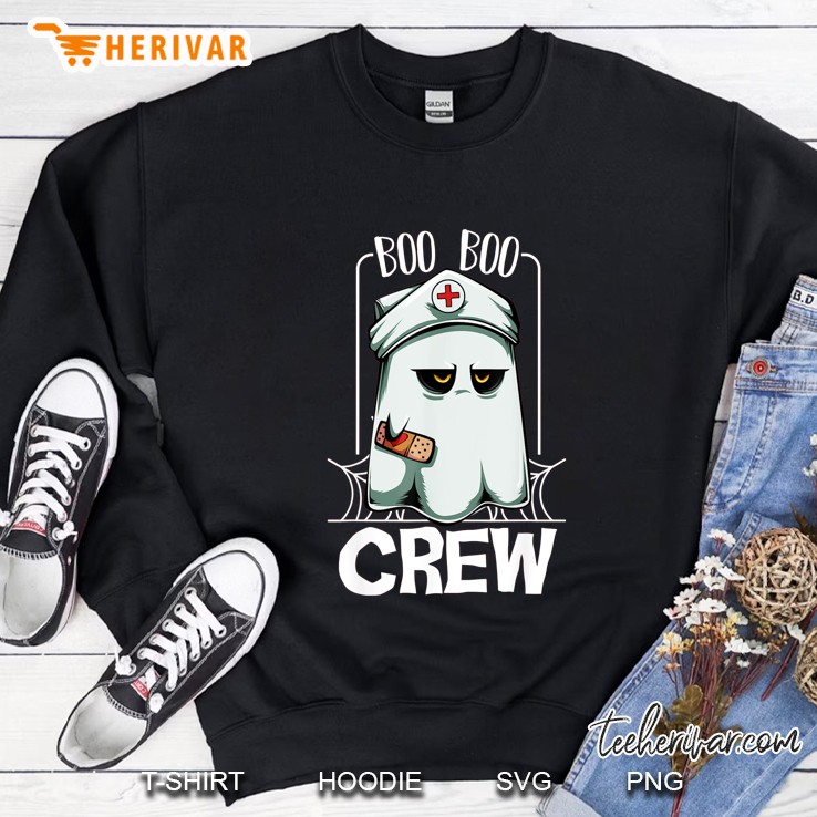 Boo Boo Crew Nurse Ghost Halloween Sweatshirt