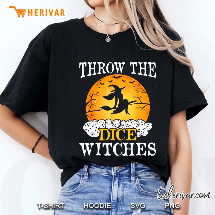 Throw The Dice Witches Halloween Version Ladies Tee