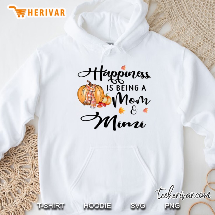 Happiness Is Being A Mom & Mimi Autumn Halloween Hoodie