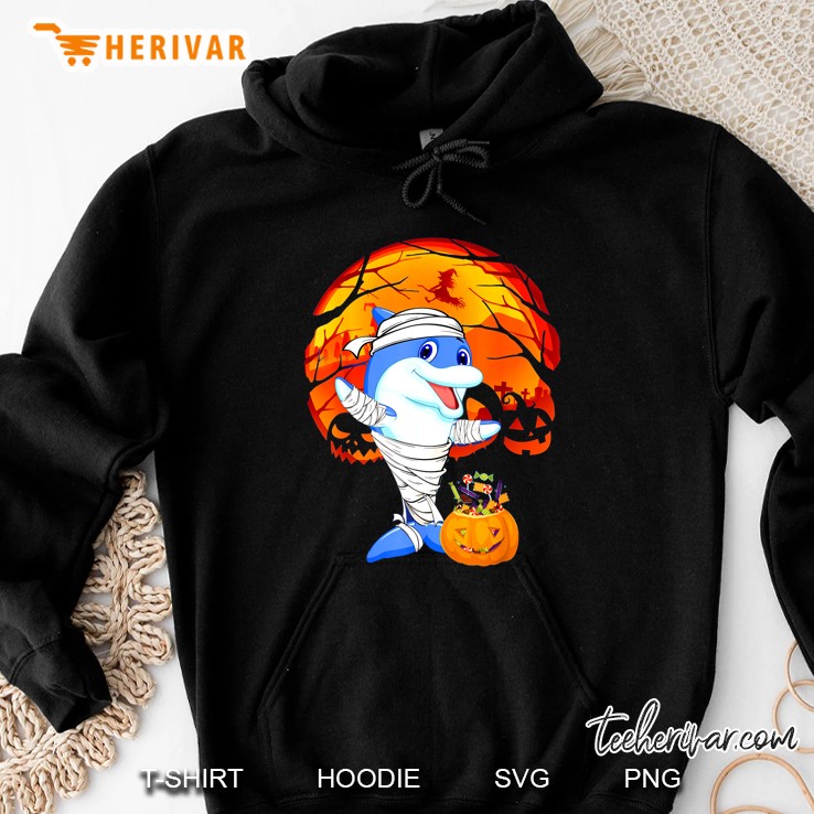 Mummy Dolphin Halloween Hoodie