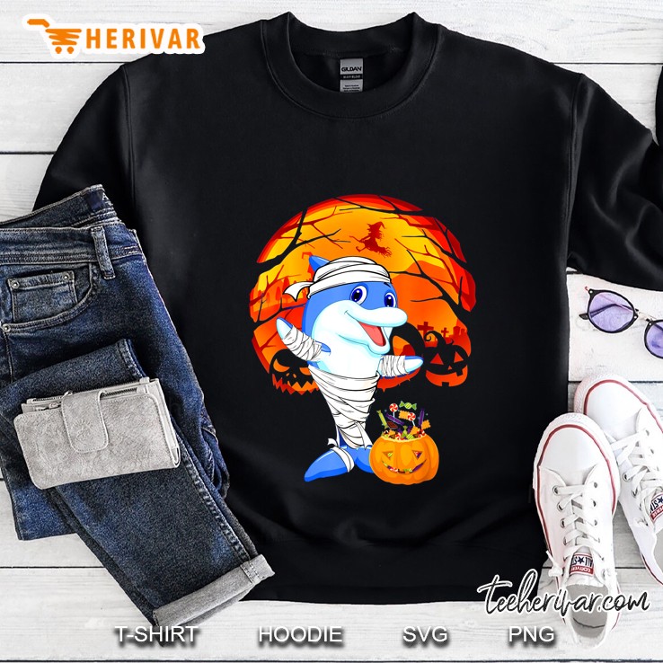 Mummy Dolphin Halloween Sweatshirt
