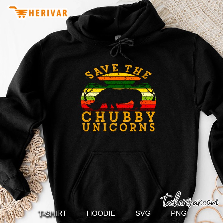 Save The Chubby Unicorns Vintage Version Hoodie