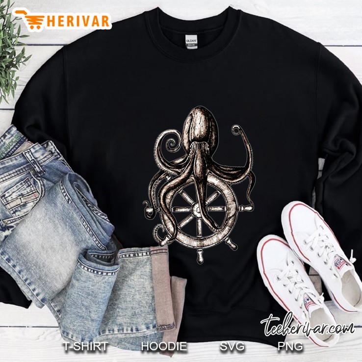Octopus And Ship Wheel Sweatshirt