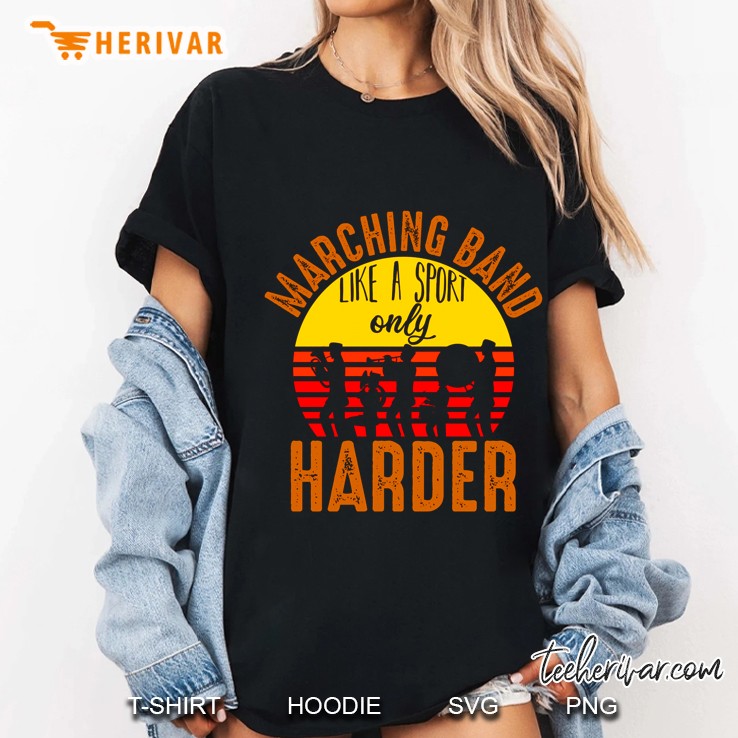 Marching Band Like A Sport Only Harder Vintage Version Ladies Tee