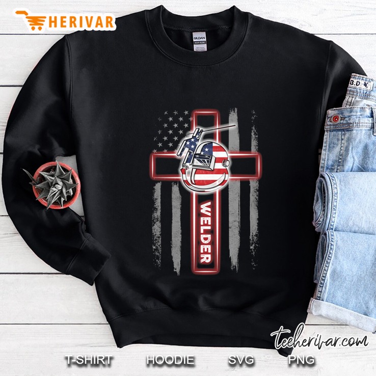 Welder American Flag Cross Version Sweatshirt