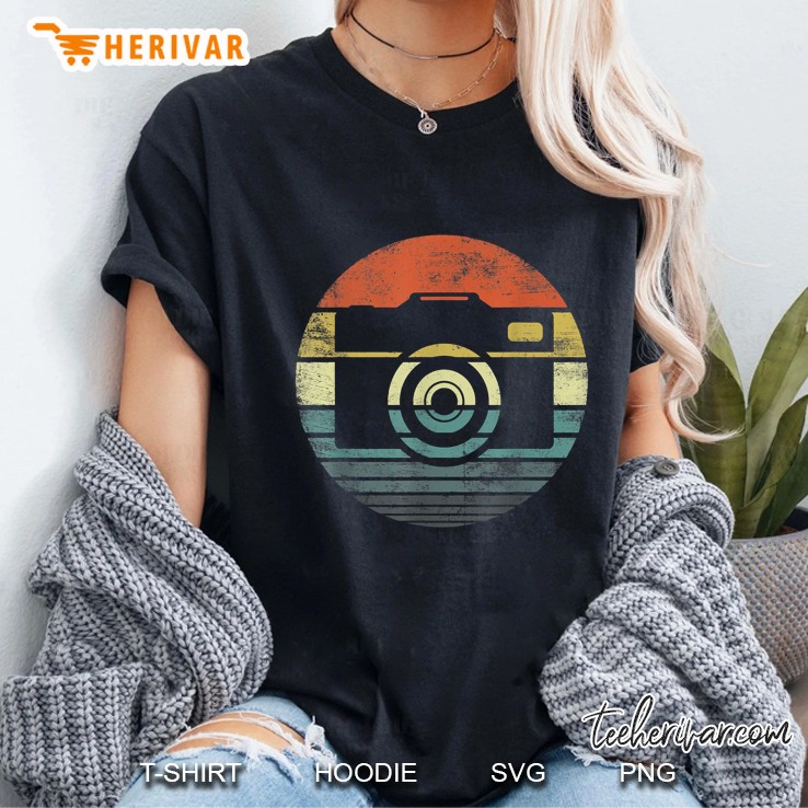 Camera Photographer Vintage Version Ladies Tee