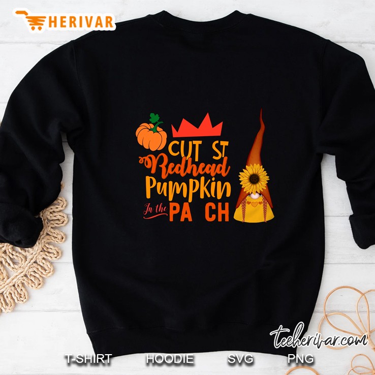 Cutest Redhead Pumpkin In The Patch Halloween Sweatshirt