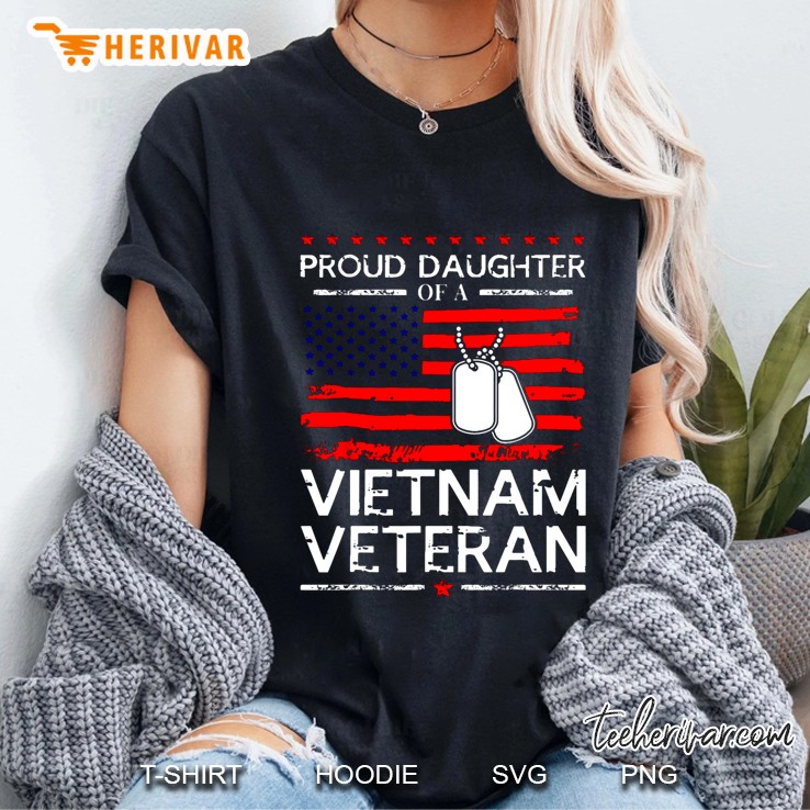 Proud Daughter Of A Vietnam Veteran Ladies Tee