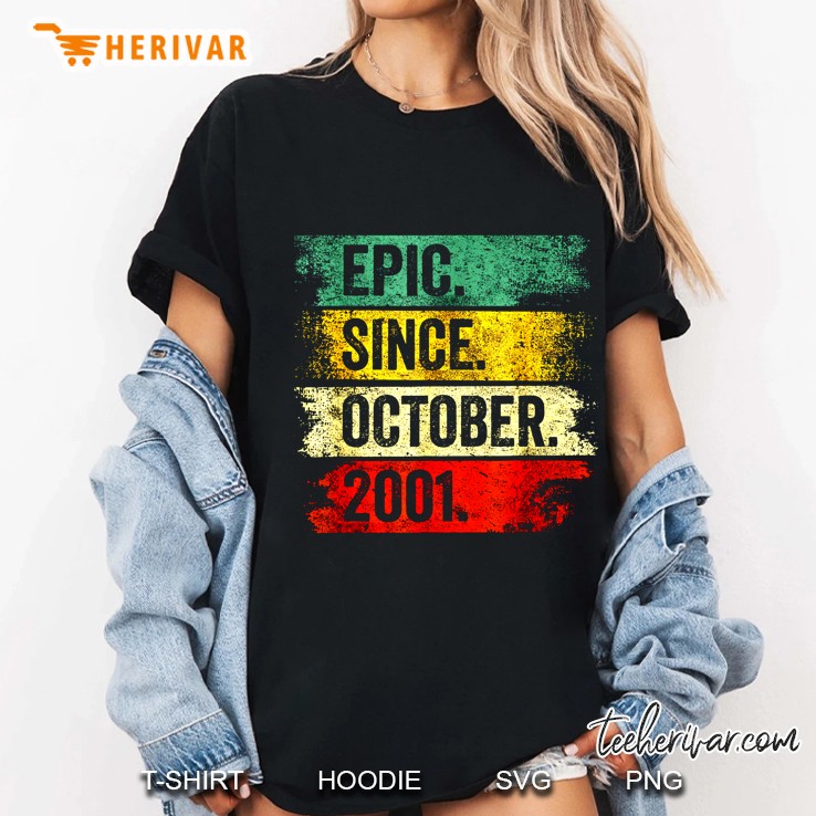 Epic Since October 2001 Vintage Version Ladies Tee