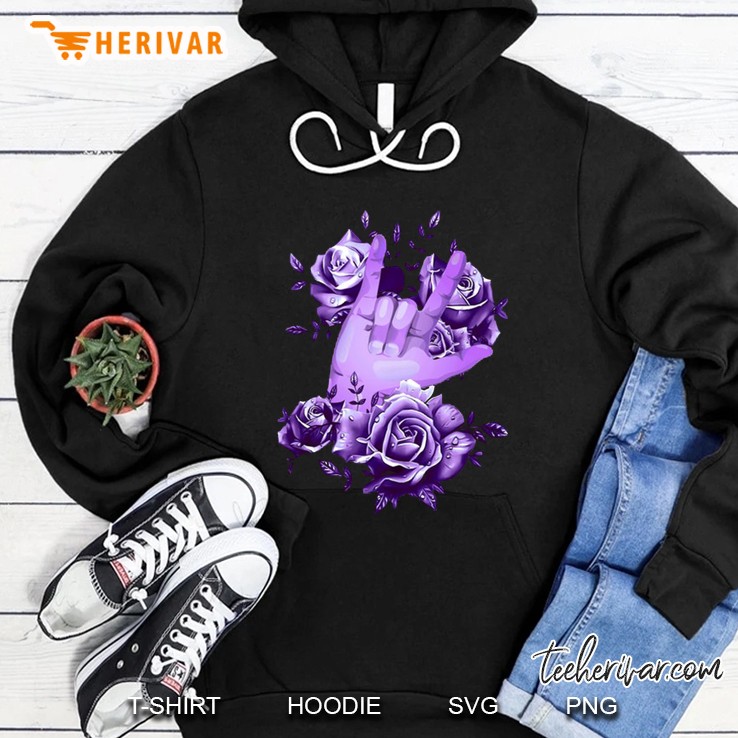 Sign Language Rose Hoodie