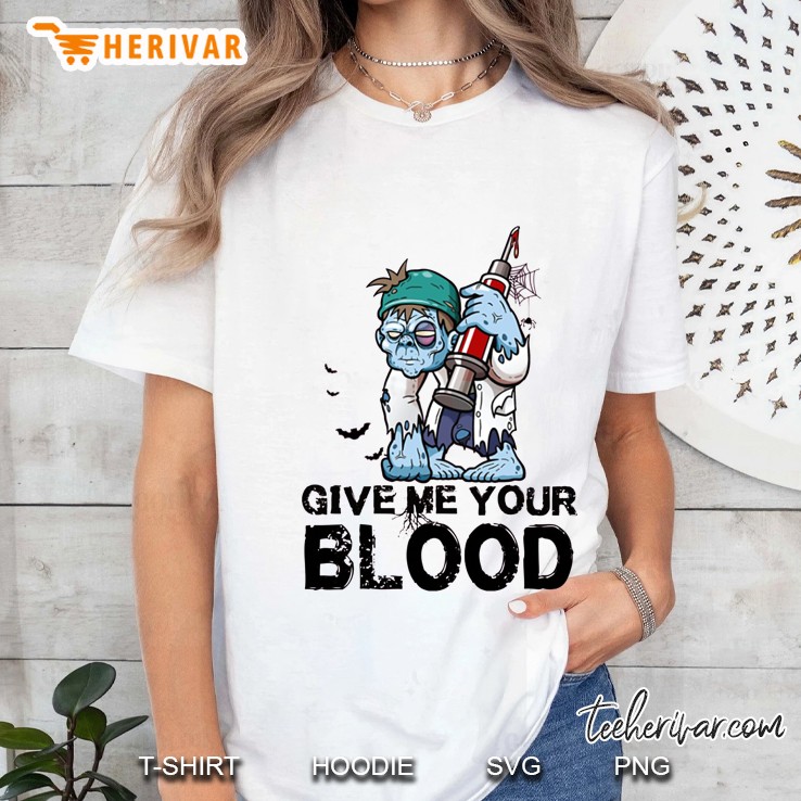 Give Me Your Blood Halloween Version Ladies Tee