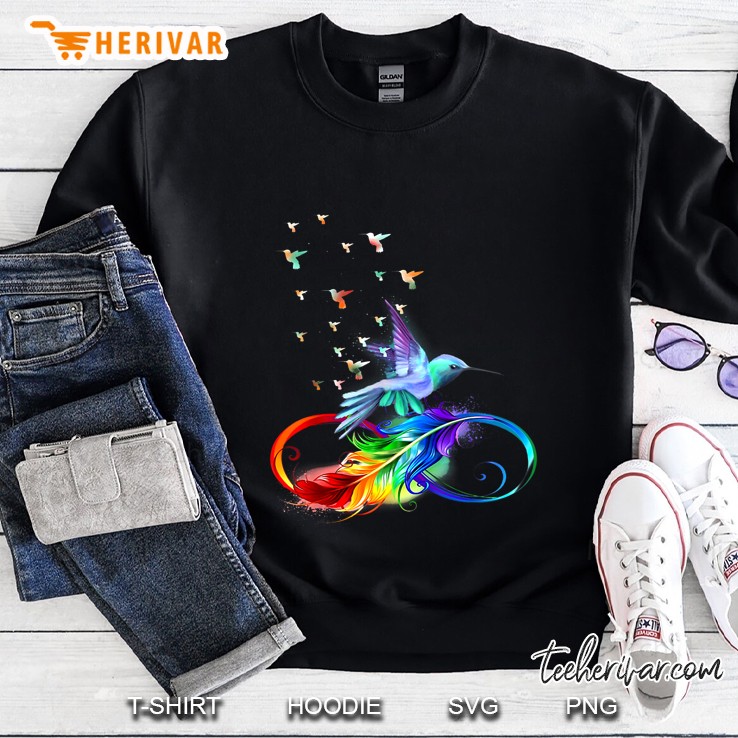 Hummingbird Angels From Heaven Feather Colourful Version Sweatshirt