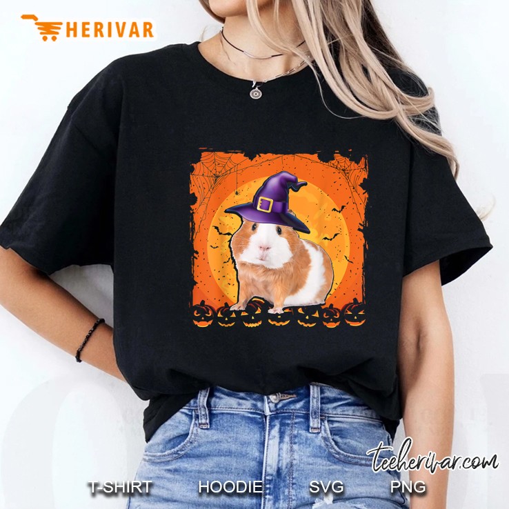 Guinea Pig Witch Halloween Ladies Tee