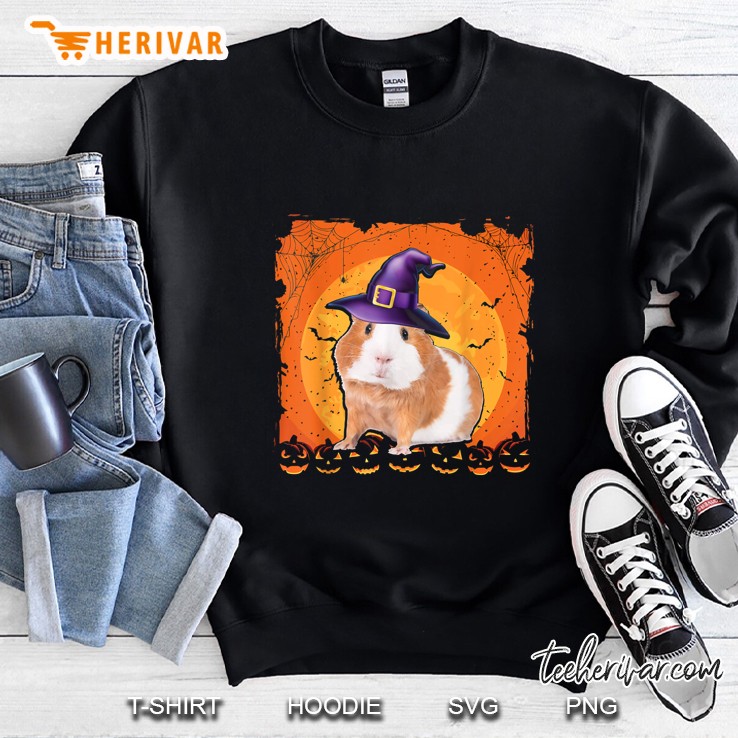 Guinea Pig Witch Halloween Sweatshirt
