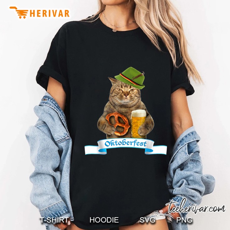 Oktoberfest Cat German Beer Ladies Tee