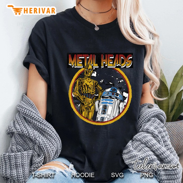 Metal Heads R2-D2 C-3PO Star Wars Ladies Tee