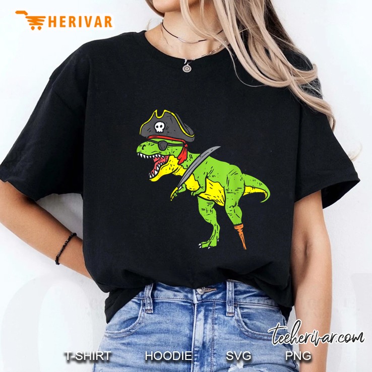 T-Rex Pirate Dinosaur Ladies Tee