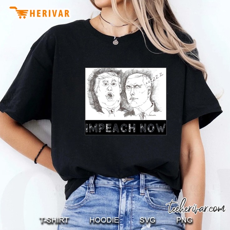 Impeach Now Political Statement Ladies Tee