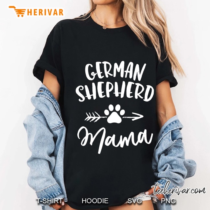 German Shepherd Mama Ladies Tee